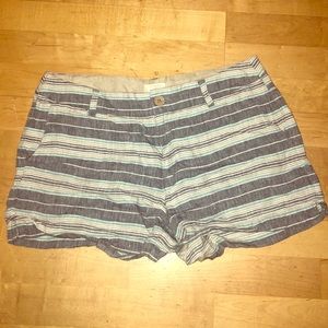 Linen multi colored shorts
